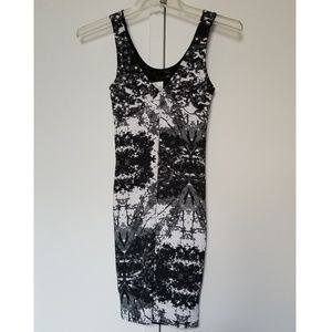 H&M Pattern Body Con Tank Dress size 2 NWT